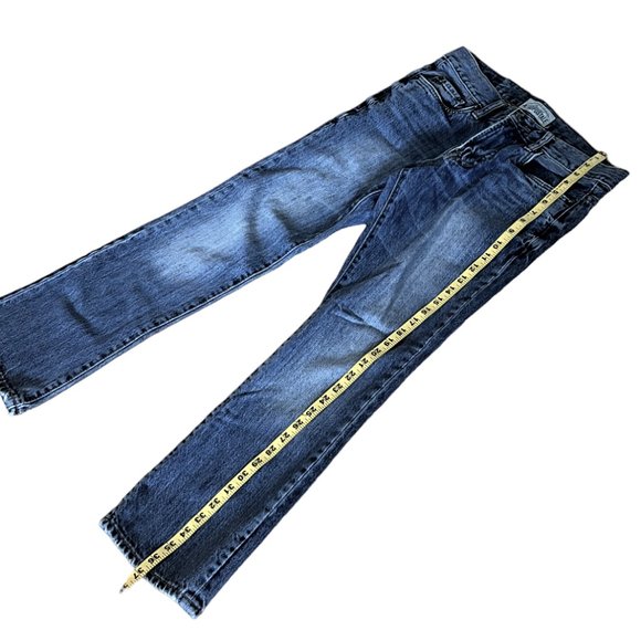 Vintage Women's Aeropostale 100% Cotton Blue Denim Slim Boot Cut Jeans, Sz 27/28 - Picture 4 of 9